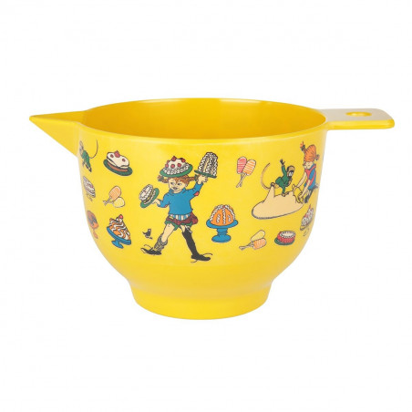 Pippi Longstocking Baking Mixing Bowl Yellow M 1.5 L