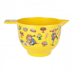 Pippi Longstocking Baking Mixing Bowl Yellow M 1.5 L