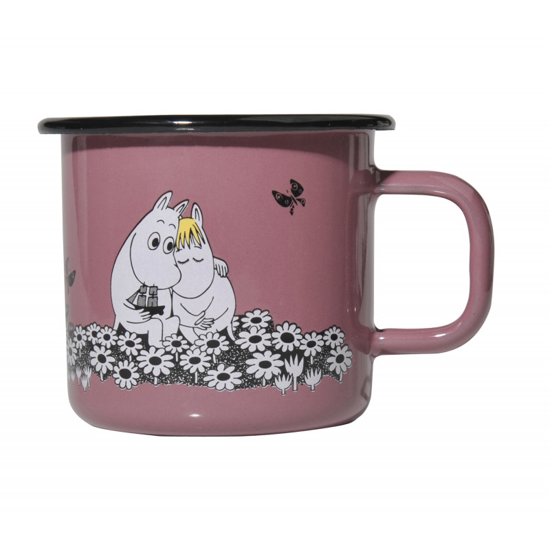 Moomin Enamel Mug Retro Together Forever 0.37 L Outlet 20%