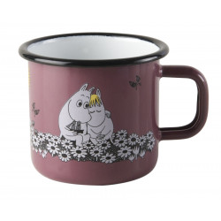 Moomin Enamel Mug Retro Together Forever 0.37 L Outlet 20%