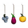 Iittala Oiva Toikka Mini Glass Fruit and Vegetable Set of 3 60 mm