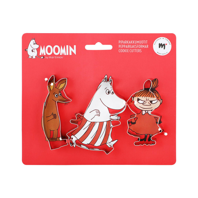 Moomin Cookie Cutters Mamma, Little My, Sniff 3 pcs