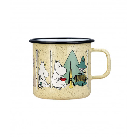 Moomin Enamel Big Mug Campers 0.8 L