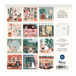 Kaisu Sandberg 2023 Wall Calendar Putinki 30 x 30 cm