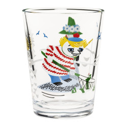 Moomin Tumbler Drinking Glass Arabia Fishing 22 cl