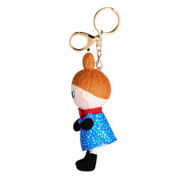 Moomin Keychain Soft Figure Little My Blue Dress 10 cm