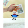 Moomin Keychain Soft Figure Little My Blue Dress 10 cm