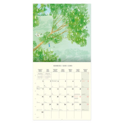 Polka Paper 2025 Wall Calendar Putinki 30 x 30 cm