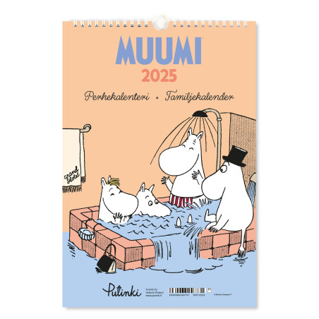 Moomin 2025 Family Calendar Putinki 23 x 34 cm 