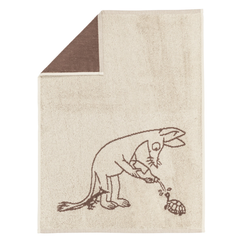 Moomin Hand Towel Sniff Brown 50 x 70 cm