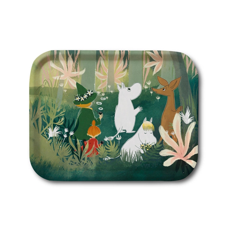 Moomin Tray Green Forest  27 x 20 cm