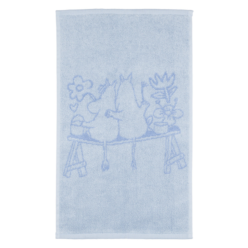 Moomin Hand Towel 30 x 50 cm Love Blue