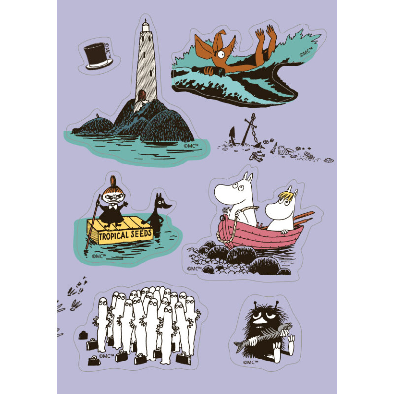 Moomin Sticker Postcard Sea Adventures