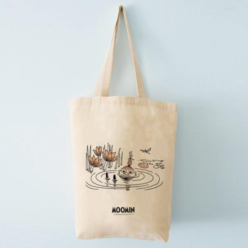 Moomin Canvas Totebag Little My Swimming