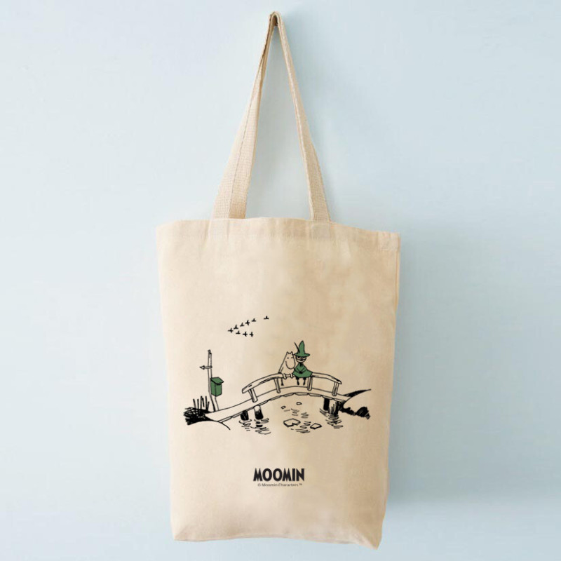 Moomin Canvas Totebag On the Bridge