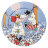 Moomin Serving Plate 30 cm Family Time Blue 80