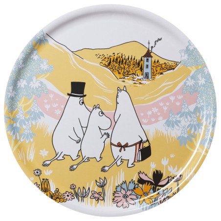 Moomin Birch Tray 35 cm Family Time 80