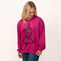 Moomin Manna Sweatshirt Sketch Little My Fuchsia