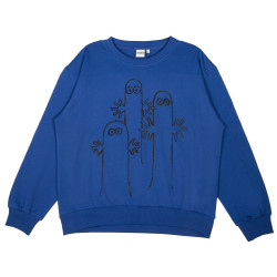 Moomin Manna Sweatshirt Sketch Hattifatteners Blue