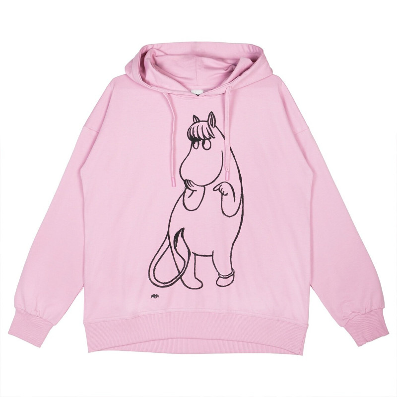 Moomin Salla Hoodie Sketch Snorkmaiden Rose