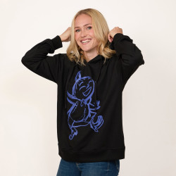 Moomin Salla Hoodie Sketch Little My Black