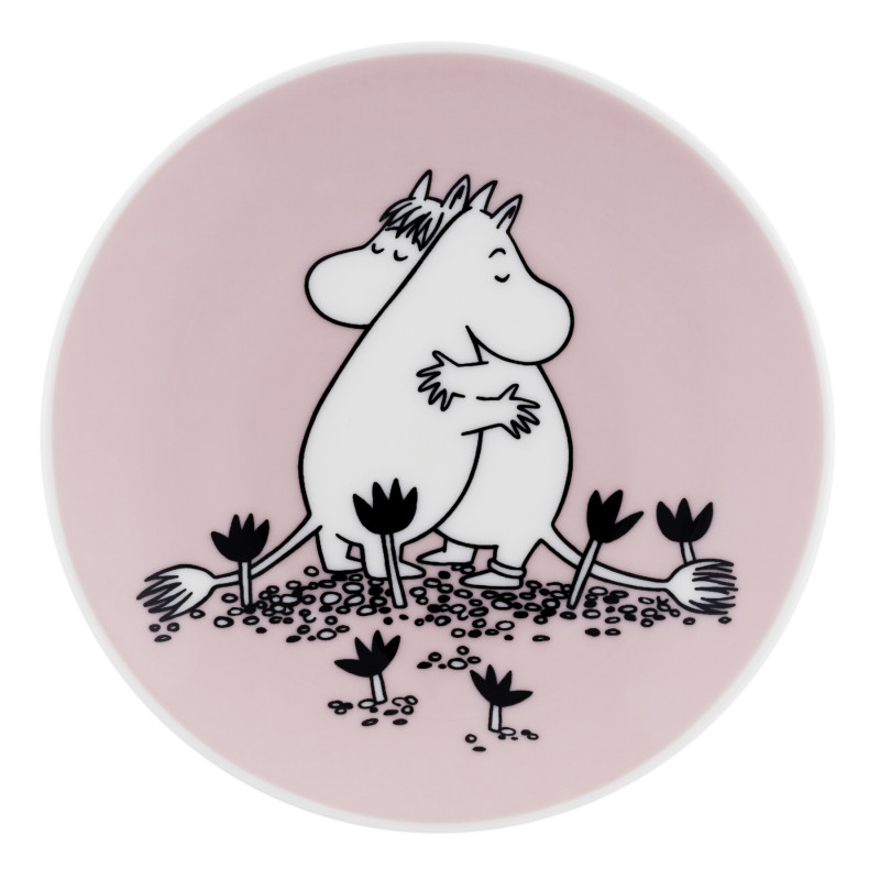 Moomin Mini Plate 10.5 cm Love Pink Arabia