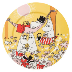 Moomin Serving Plate 30 cm Family Time Yellow 80