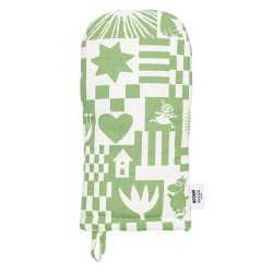 Moomin Oven Mitt 15x34 cm Party Green