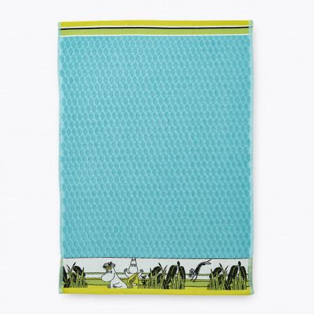 Moomin Hand Towel Tropic Moomin Turquoise 50 x 70 cm Finlayson