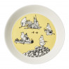 Moomin Collectors Plate 19 cm 2-pack Yellow and Hurray