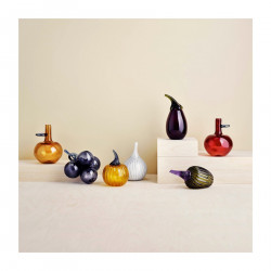 Iittala Glass Apple Bottle Sand from Fruits and Vegetables Series Oiva Toikka