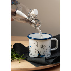 Moomin Enamel Mug 0.37 L Blueberry