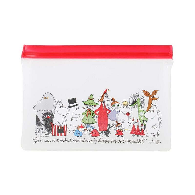 Moomin Characters Zip Lock Reusable Plastic Pouch Bag